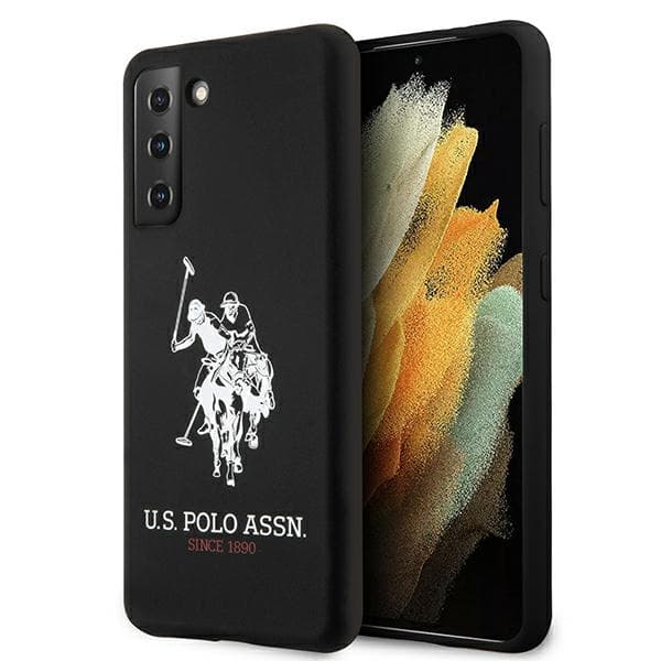 US Polo Silikone On Tone Etui til Galaxy S21+ Sort