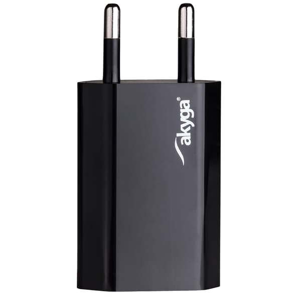 Akyga AK-CH-03BK 240V 1A Universal USB-oplader til telefoner