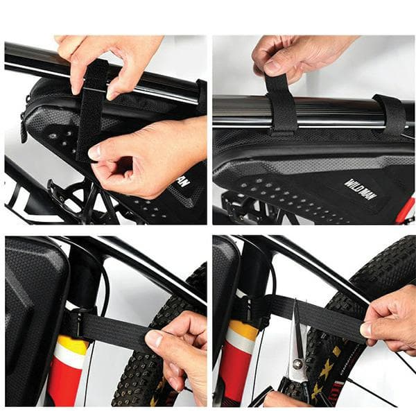 Steltaske, cykelholder WILDMAN ES19, sort