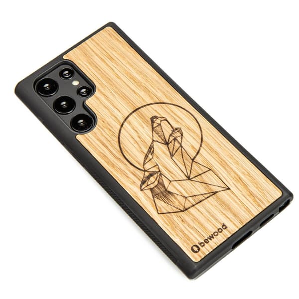 Træcover til Samsung Galaxy S22 Ultra WOLF OAK