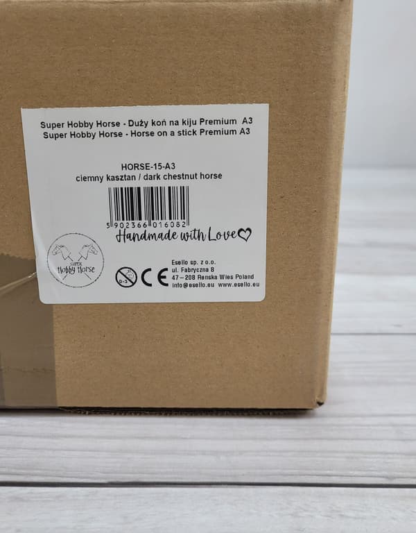 Käpphäst Stor Premium Käpphäst - Mörk Kastanj A3
