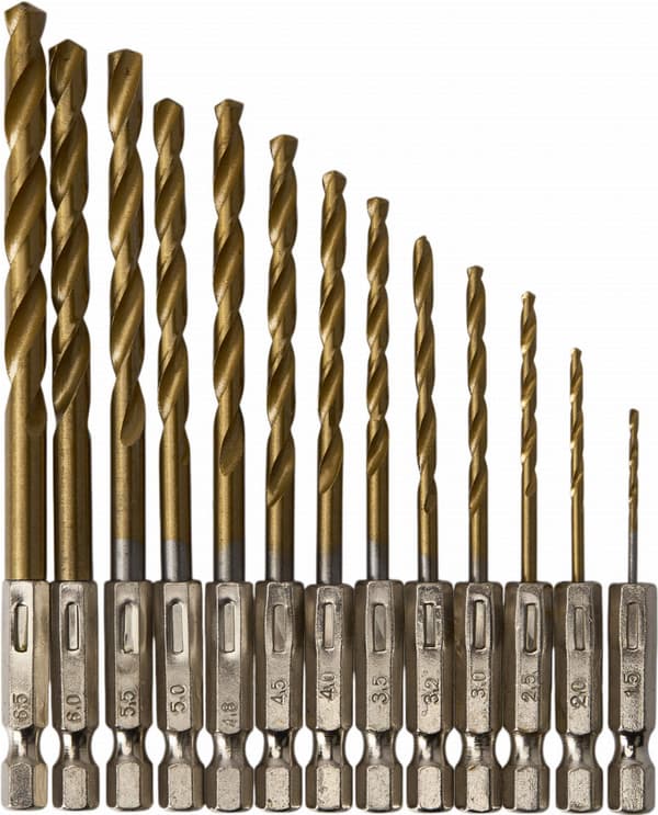 Titanium skruetrækkerbor 13 stk. KD982