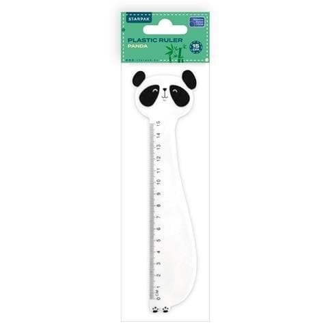 Plastik lineal 15 cm Panda