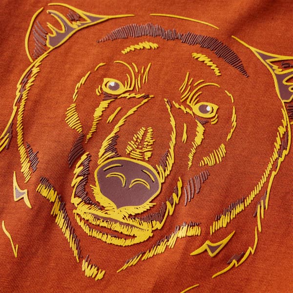 Børne langærmet T-shirt, rustrød, 104