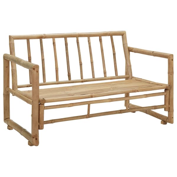 vidaXL Puutarhapenkki tyynyillä 115 cm bambu