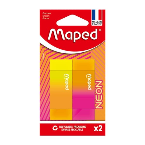 Neon viskelæder 2 stk. MAPED