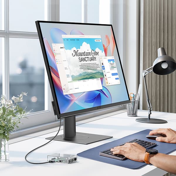 Mini HDMI -kaapeli - HDMI 2.1 8K 1m - harmaa