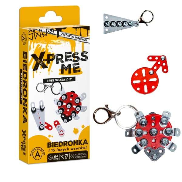 X-Press Me. Tee-se-itse-leppäkerttu-avaimenperä
