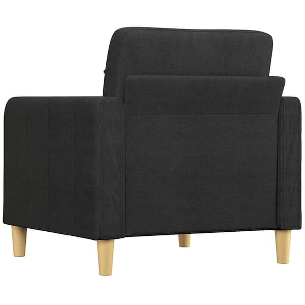 vidaXL lænestol, sort, 60 cm, stofbetræk