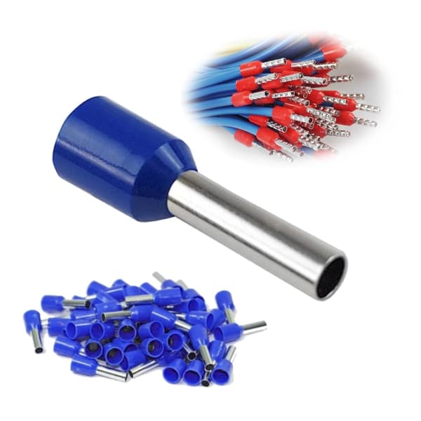 Isoleret kabelmuffeterminal til 8x2,5 mm ledninger blå 100 stk.