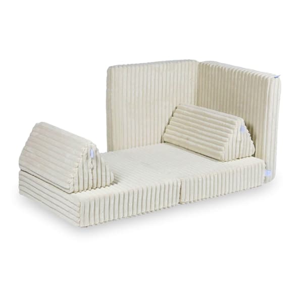 Montessori Standard Waffle Beige Mini Legesofa