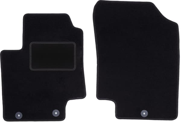 Måtter foran til: Kia Rio II DE hatchback (2005-2011) sorte