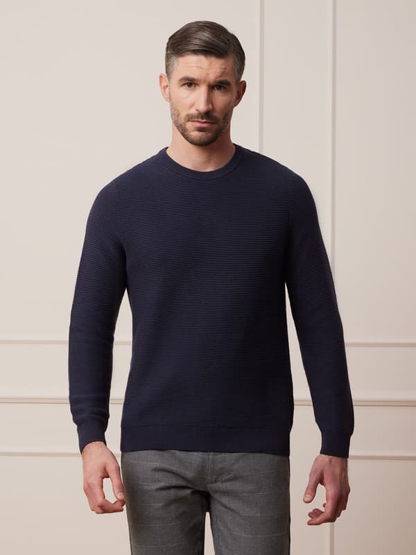 MARINEBLÅ CATON SWEATER XXL