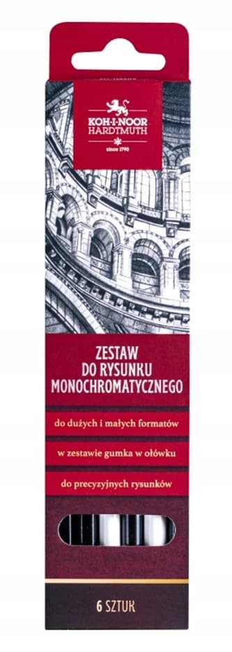 MONOKROM TEGNE-SÆT (6)