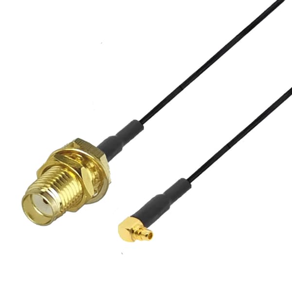 Pigtail mmcx RA-stik / SMA-fatning RF1.37 5cm