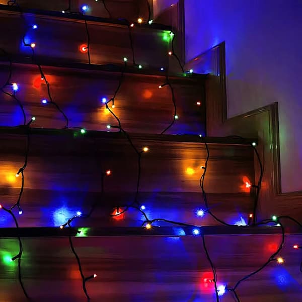 KRAFTFULLA JULGRANSLJUS 500 LED MULTI UTOMHUS INOMHUS PROGRAMMERARE 40M