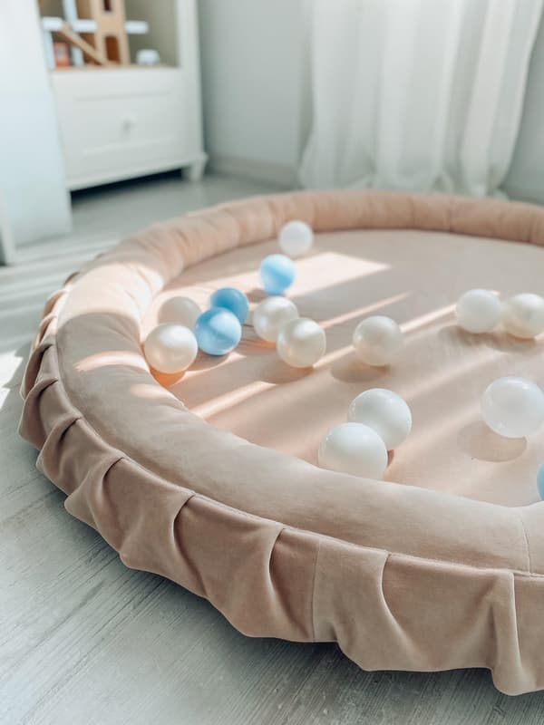 Redemåtte 120 cm til børn, beige