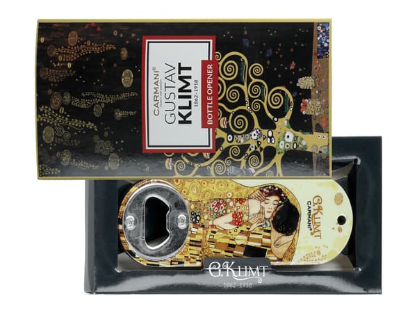 Flaskeåbner - G. Klimt, Kysset (CARMANI)