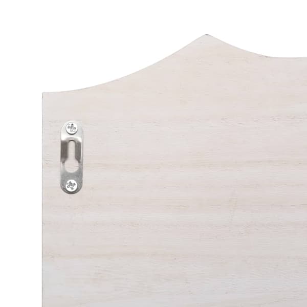 vidaXL Väggkappask vit 50x10x23 cm trä