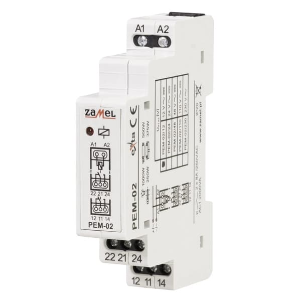 ZAMEL Elektromagnetisk relæ 12V PEM-02/012