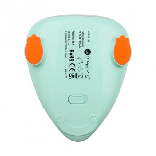 Barnnattlampa dinosauriegrön silikon + USB-kabel touch 1.6W