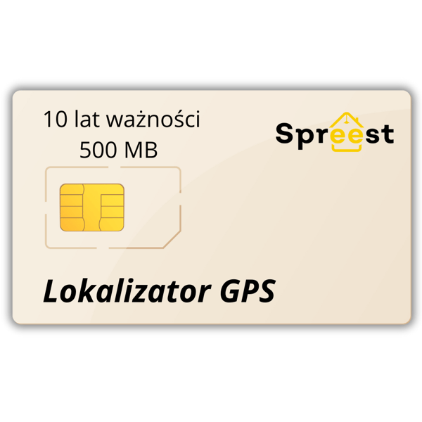 SIM-kort för spårare - 10 år + 500 MB