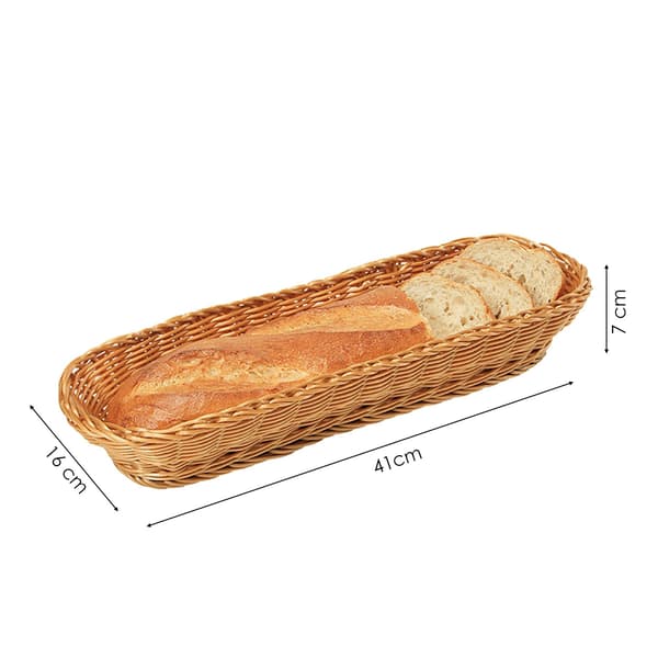 Avlång baguettekorg 41x16xh7 cm