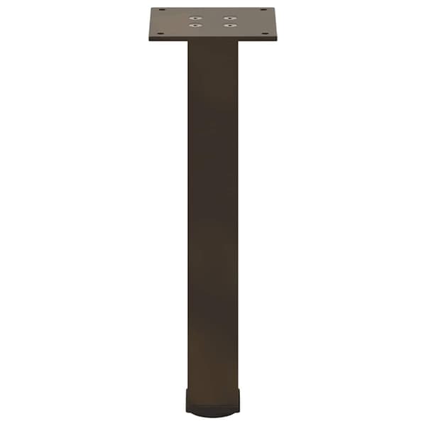 vidaXL Soffbordsben, 4 st, naturstål, 42-44 cm, stål
