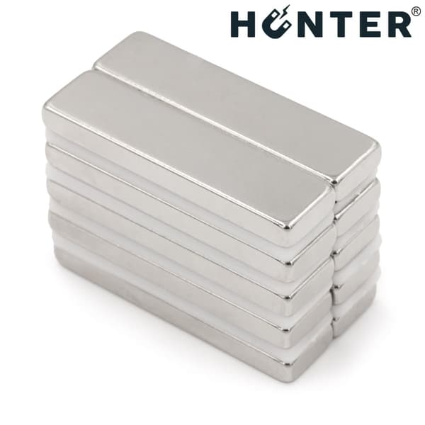 NEODYMIUM MAGNET 40x10x4 mm STÆRK PLADE Stang, Rektangulær, HUNTER