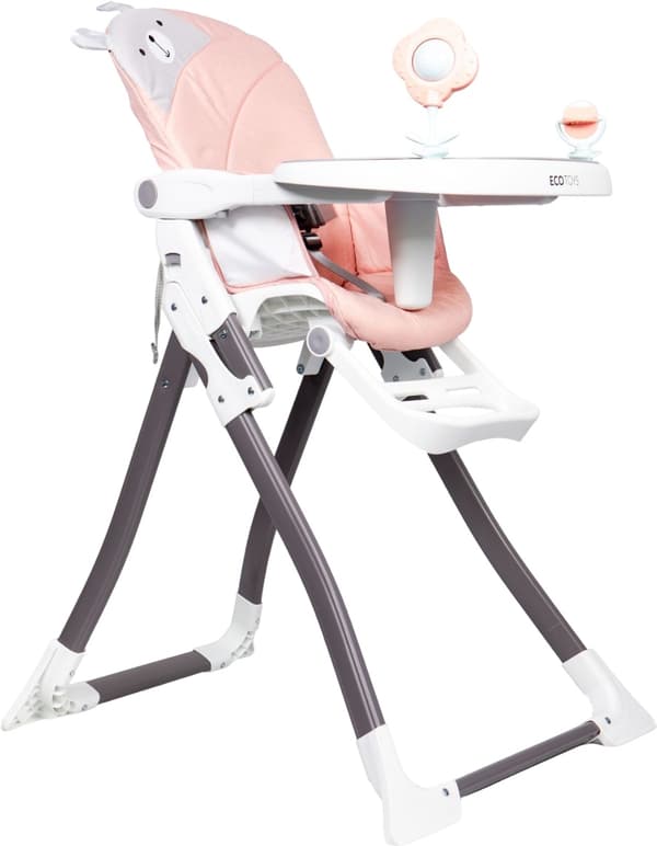 EcoToys Hopfällbar Barnstol Rosa