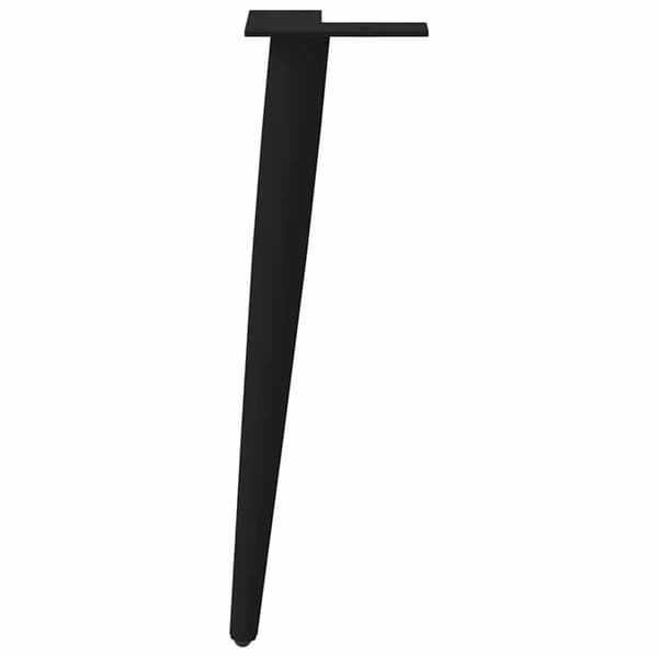 vidaXL sofabordben, 4 stk., sort, 42-43 cm, stål