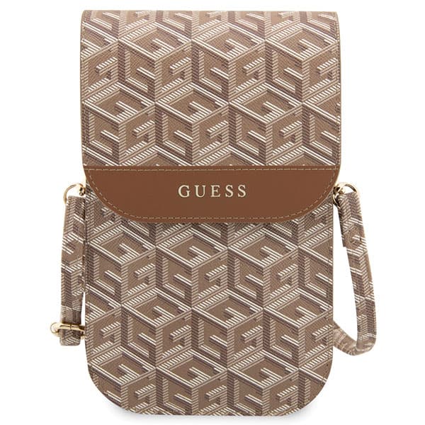 Guess GCube Randig Surfplatta Väska, Brun