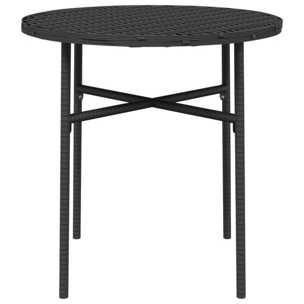 vidaXL Tebord, svart, 45 cm, polyrotting