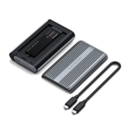 Satechi USB4 NVMe M.2 SSD Pro-kabinet - NVMe M.2 SSD-drevadapter (space gray)