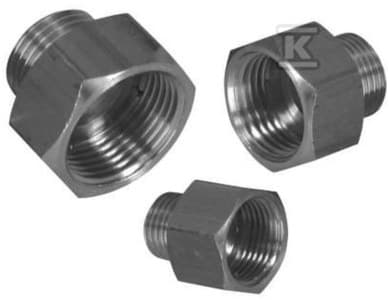Kromhylsa-nippelreducering 1/2"x3/8"