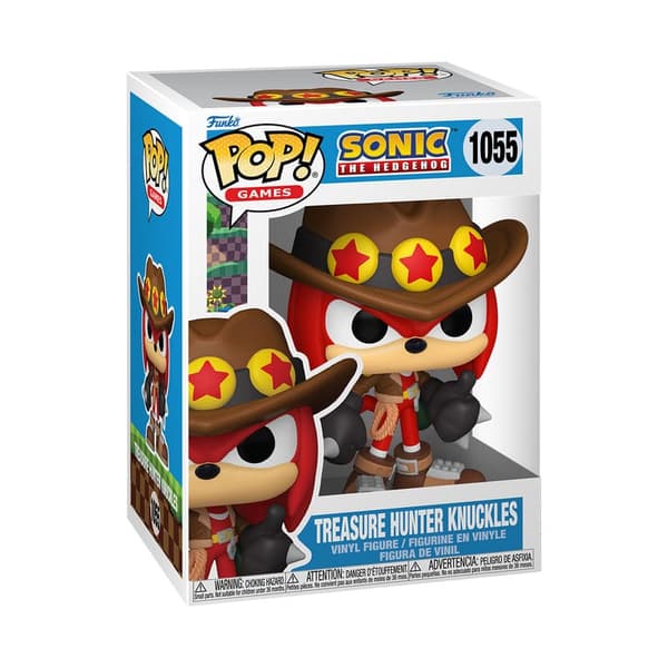 Funko POP Sonic 1055 Treasure Hunter Knuckles Samlarfigur