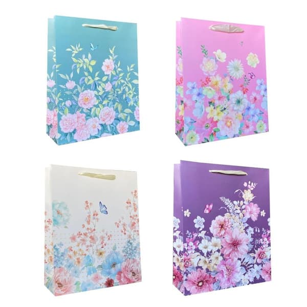 Universal gavepose L Blomster glitter mix