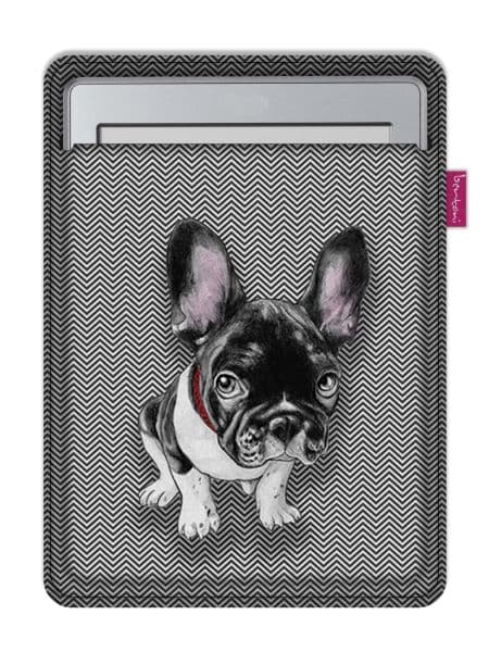 Arco Design 6-7" e-boksfodral - EcoFilc, Chester-tryck, grå, passar Kindle / PocketBook