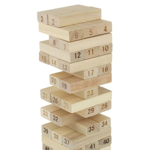 Jenga Træpuslespil Vængende Tårn