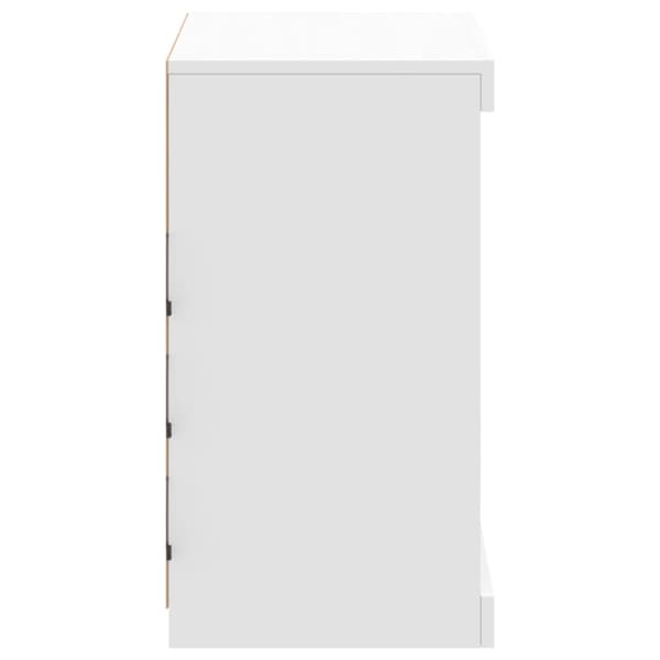 vidaXL LED-lysskab hvid 60,5x37x67 cm