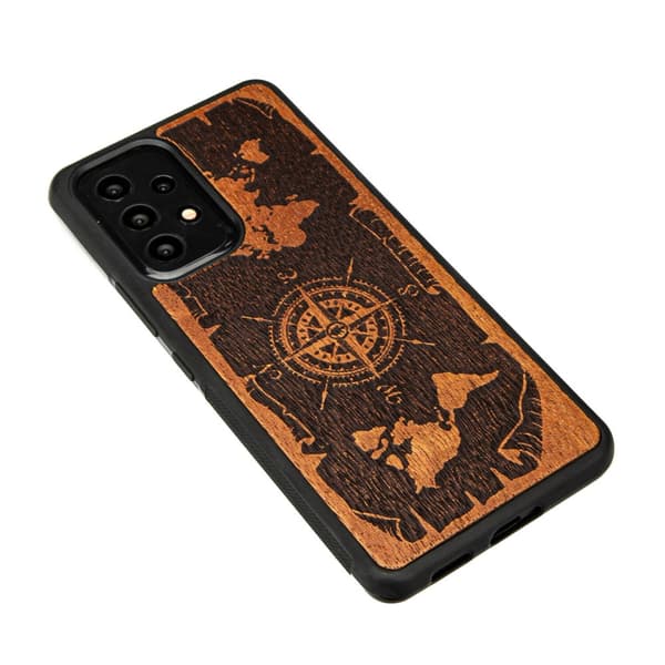 Træcover til Samsung Galaxy A33 5G WIND ROSE MERBAU