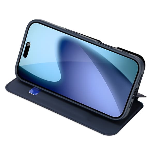 Dux Ducis iPhone 17 Skin Pro Flip-etui, Marineblå