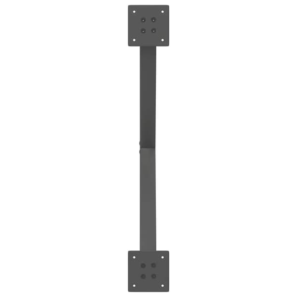 vidaXL X-formade soffbordsben 2 st antracit