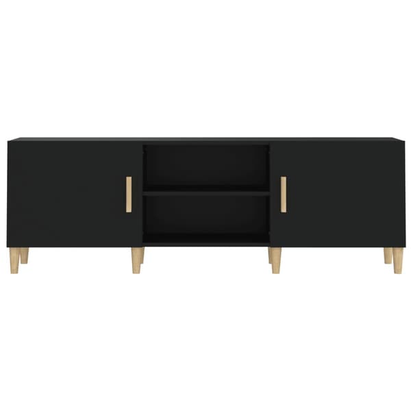 vidaXL TV-bord, sort, 150x30x50 cm