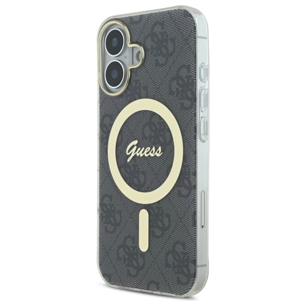 Guess IML 4G MagSafe-etui til iPhone 16 Plus, sort