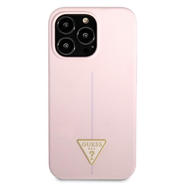 Guess Silikone Trekantet Logo Etui til iPhone 13 Pro Max, Lilla