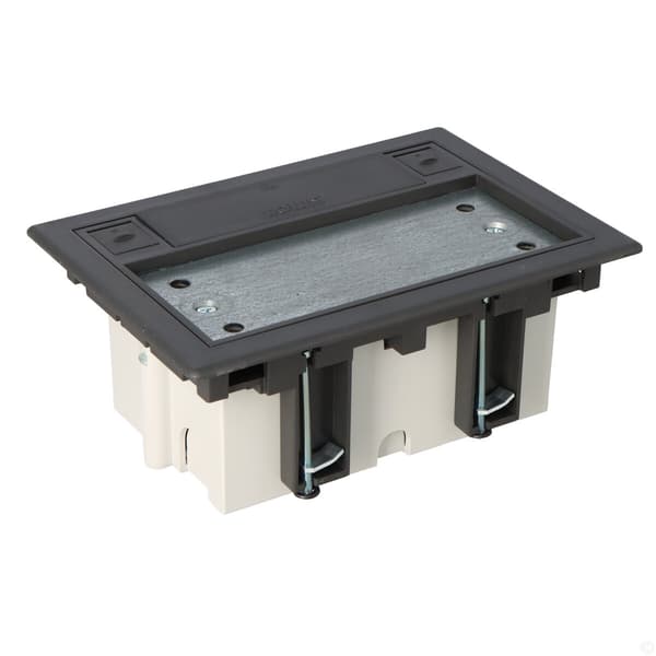 1-modul, 2-kanals gulvboks K45, dybde 70 mm + SM102/9, Conne grafit