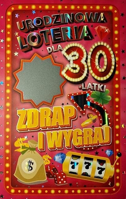 Kvinde 30-års fødselsdagskort