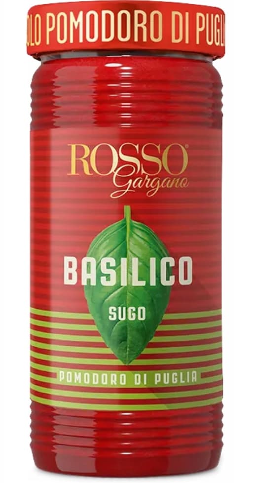 Rosso Gargano tomatssås med basilika 290g