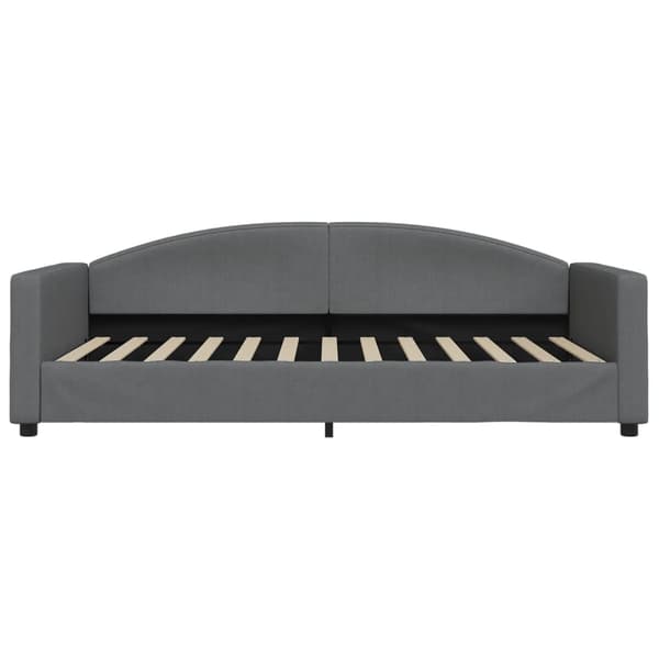 vidaXL Bäddsoffa mörkgrå 100x200 cm tygklädd